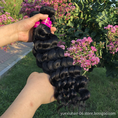 Supplier 100 virgin human hair bundles, cheap Brazilian human hair wholesale bundle hair vendor, virgin cuticle aligned hair